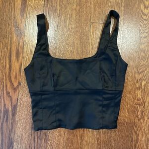 Aritzia Wilfred Shine Satin Bustier